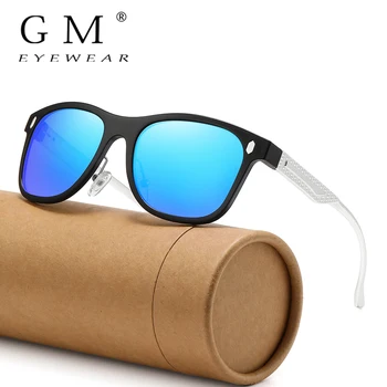 Поляризованные солнцезащитные очки GM Driving, мужские и женские Алюминиево-магниевые спортивные солнцезащитные очки, ретро-очки для водителей, UV400 с защитой от бликов